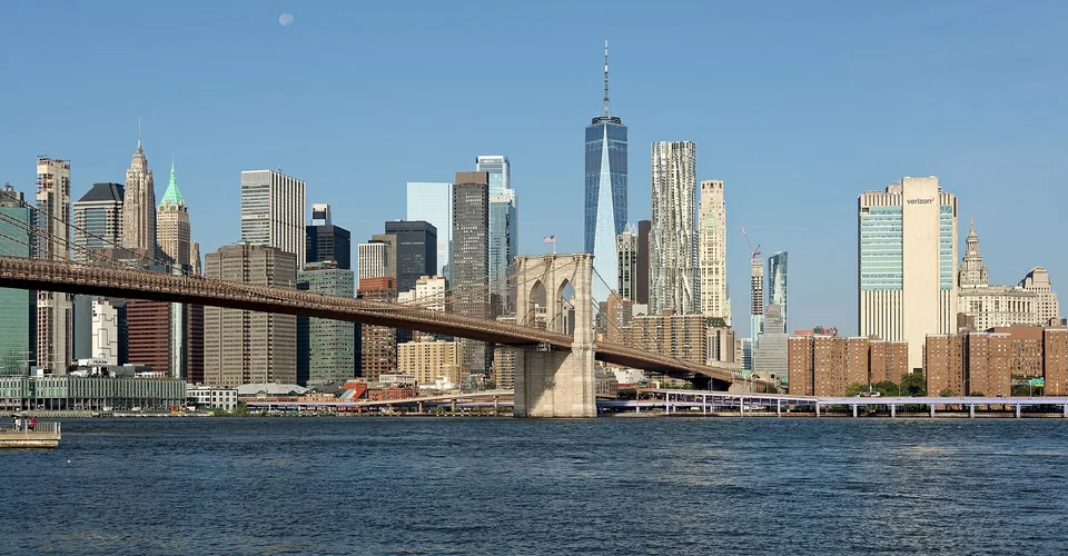 Puente de Brooklyn y Lower Manhattan